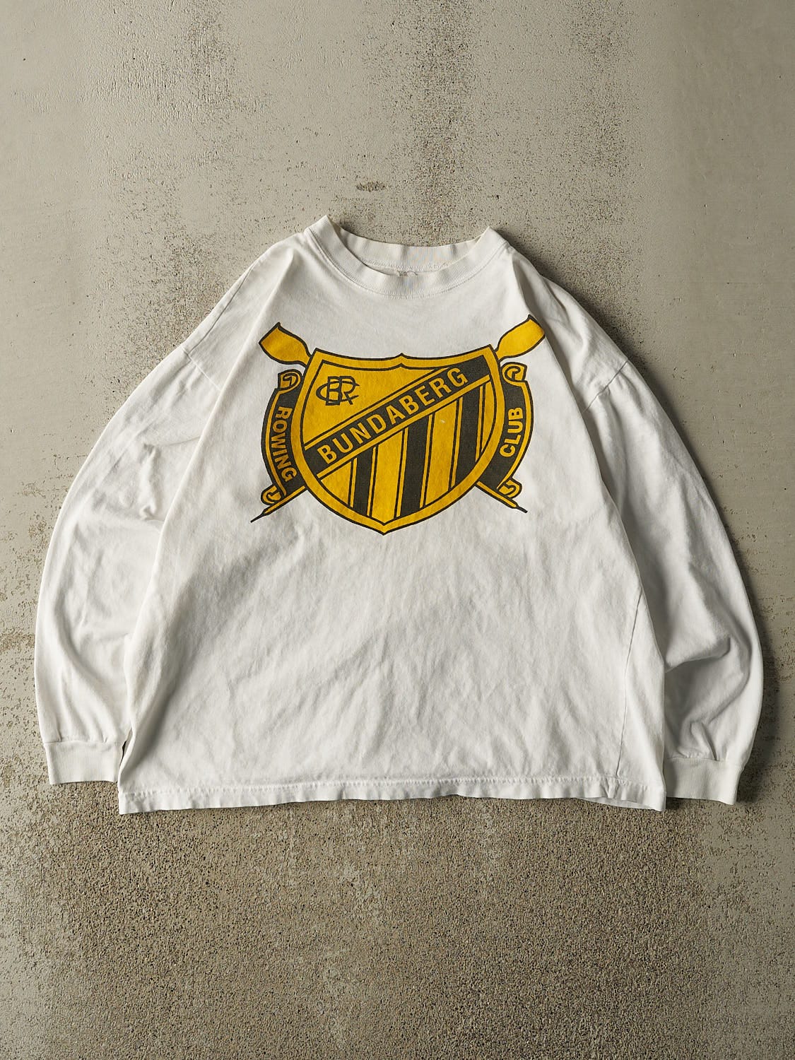 Vintage 90s White Bundaberg Rowing Club Long Sleeve (M)