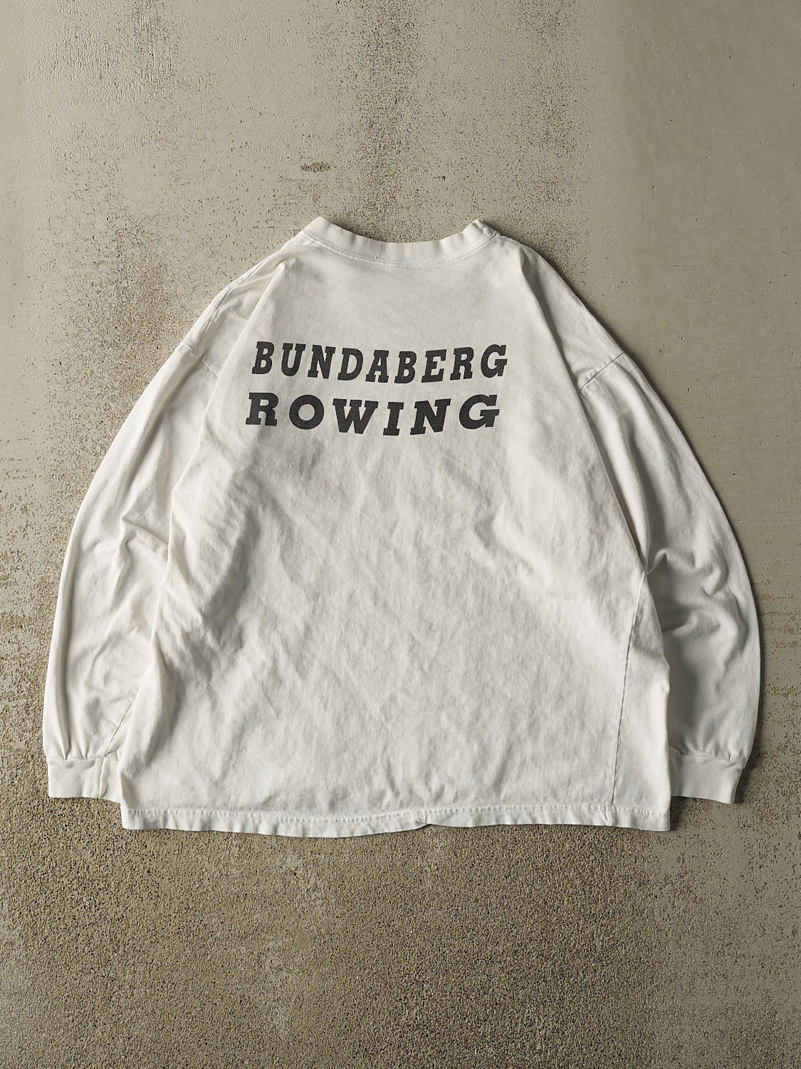 Vintage 90s White Bundaberg Rowing Club Long Sleeve (M)