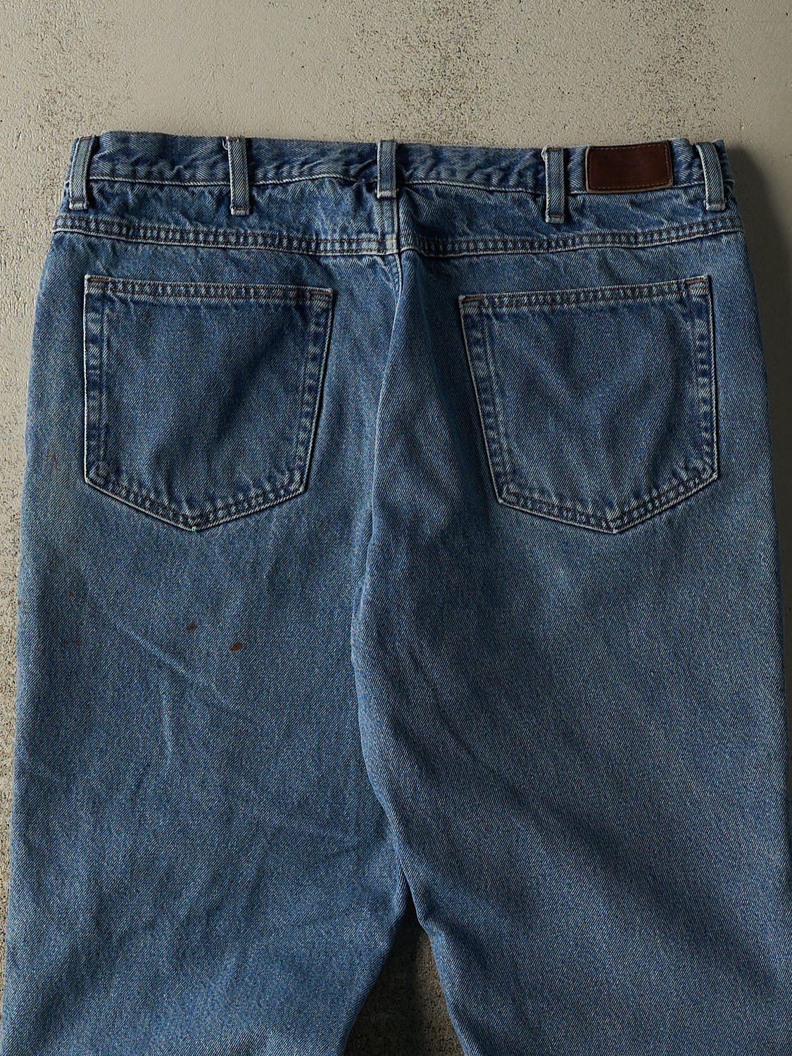 Vintage 90s Light Wash LL Bean Flannel Lined Jeans (37x29.5)