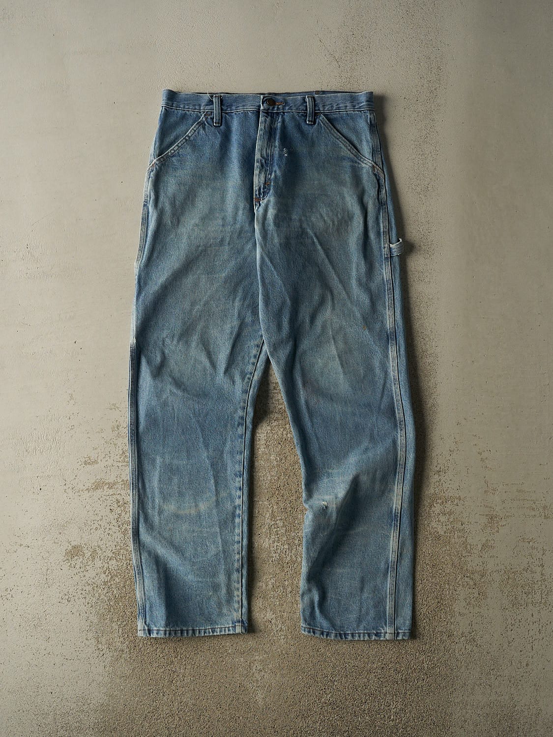 Vintage 90s Light Wash Rustler Carpenter Jeans (34x34)