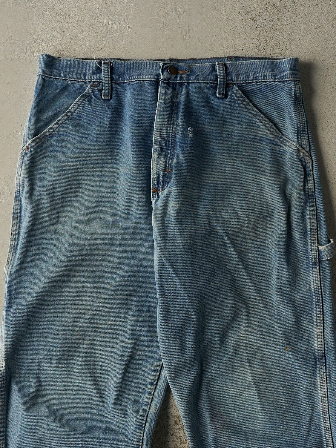 Vintage 90s Light Wash Rustler Carpenter Jeans (34x34)