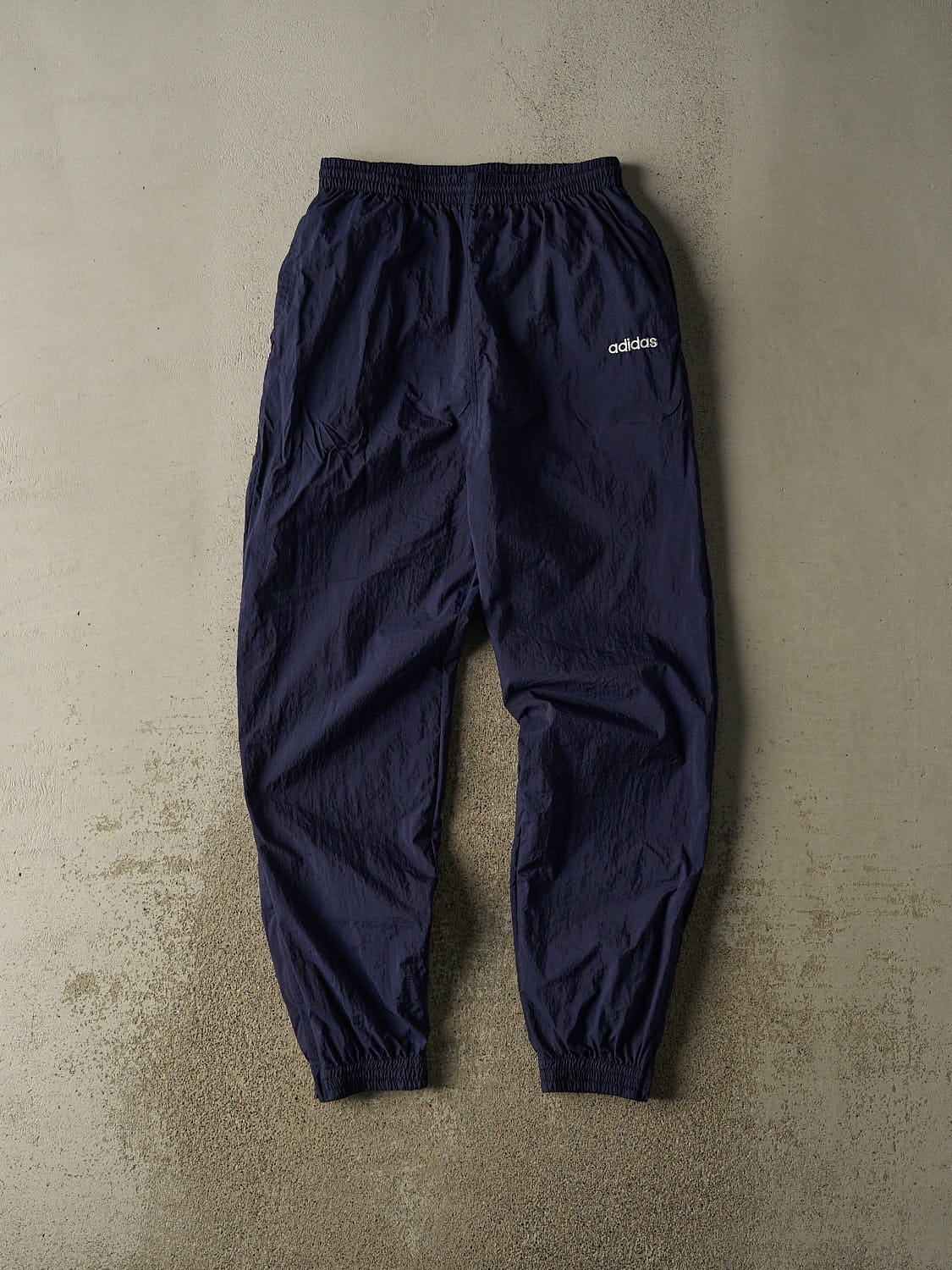 Vintage 90s Navy Blue Adidas Track Pants (28x31)