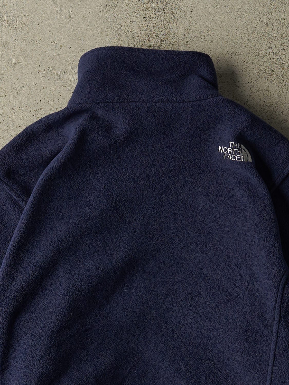Vintage Y2K Navy Blue The North Face Zip Up Fleece (M/L)