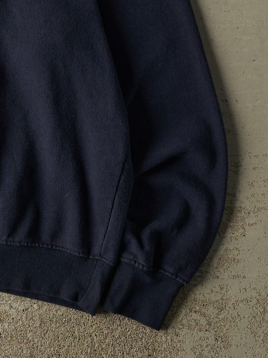 Vintage Y2K Navy Blue University of Michigan Embroidered Crewneck (M/L)
