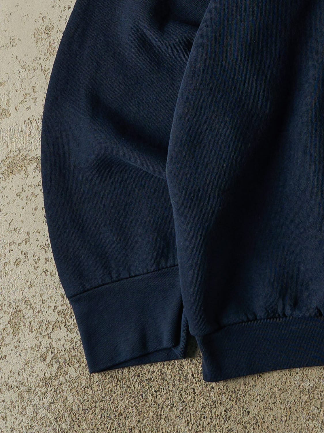 Vintage 80s Navy Blue Blank Crewneck (M/L)
