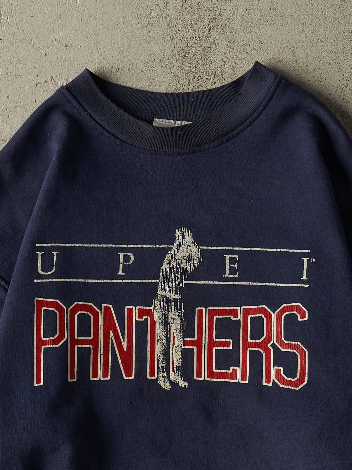 Vintage 80s Navy Blue UPEI Panthers Crewneck (S/M)