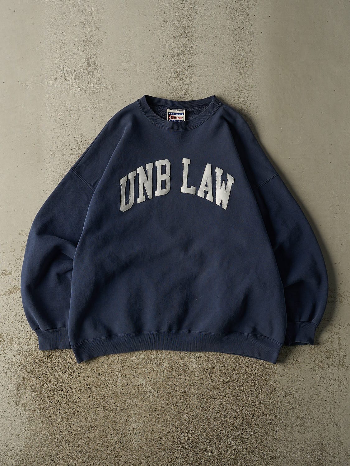Vintage 90s Navy Blue UNB Law Embroidered Crewneck (XL/XXL)