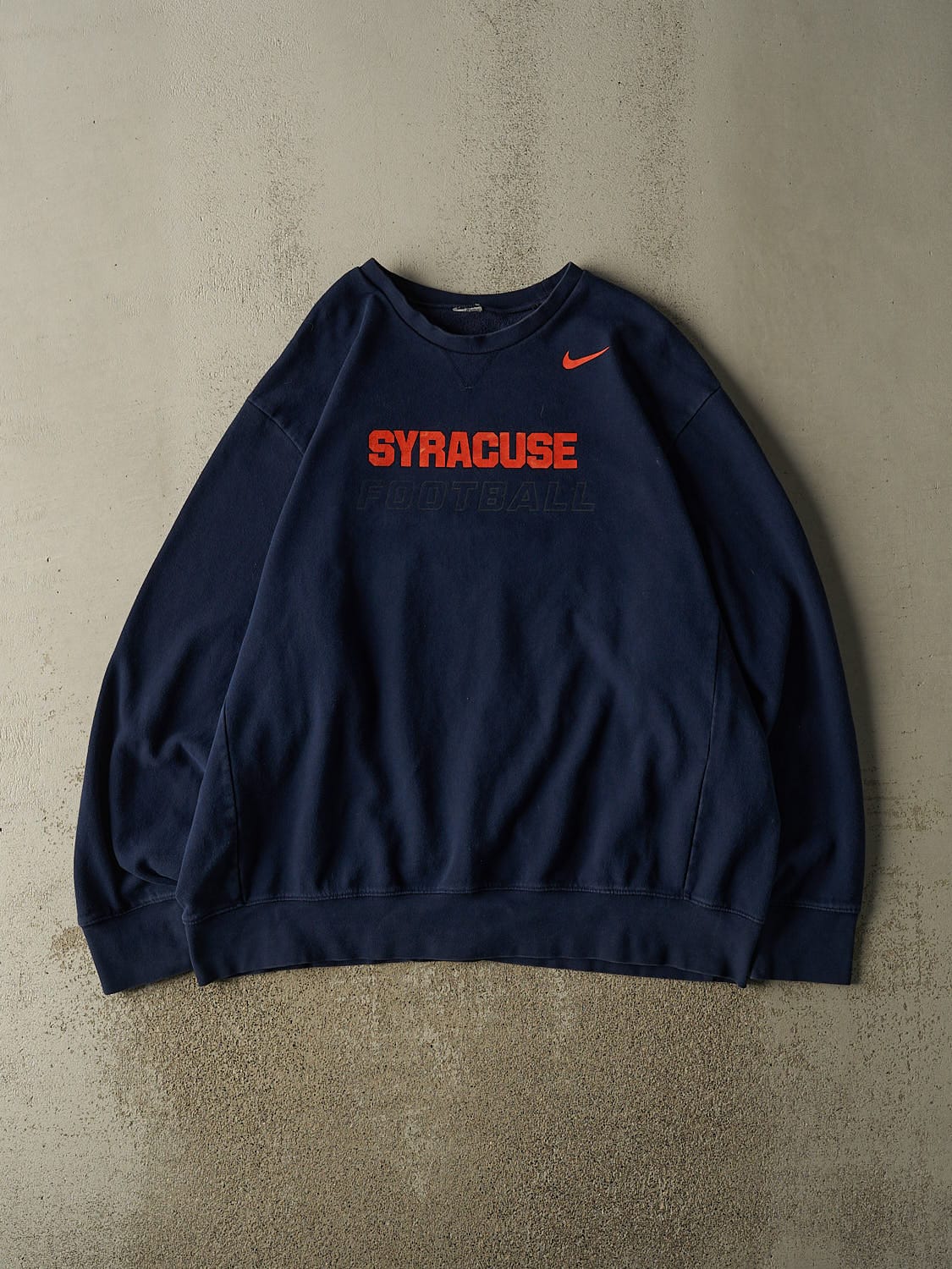 Vintage Y2K Navy Blue Nike x Syracuse University Football Crewneck (XXL/XXXL)