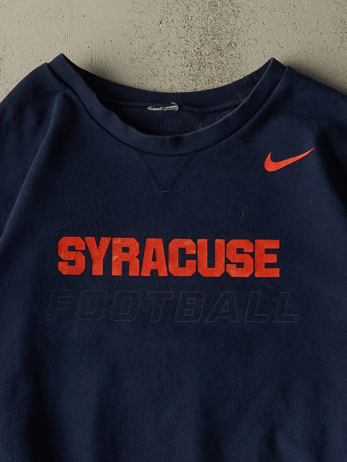Vintage Y2K Navy Blue Nike x Syracuse University Football Crewneck (XXL/XXXL)