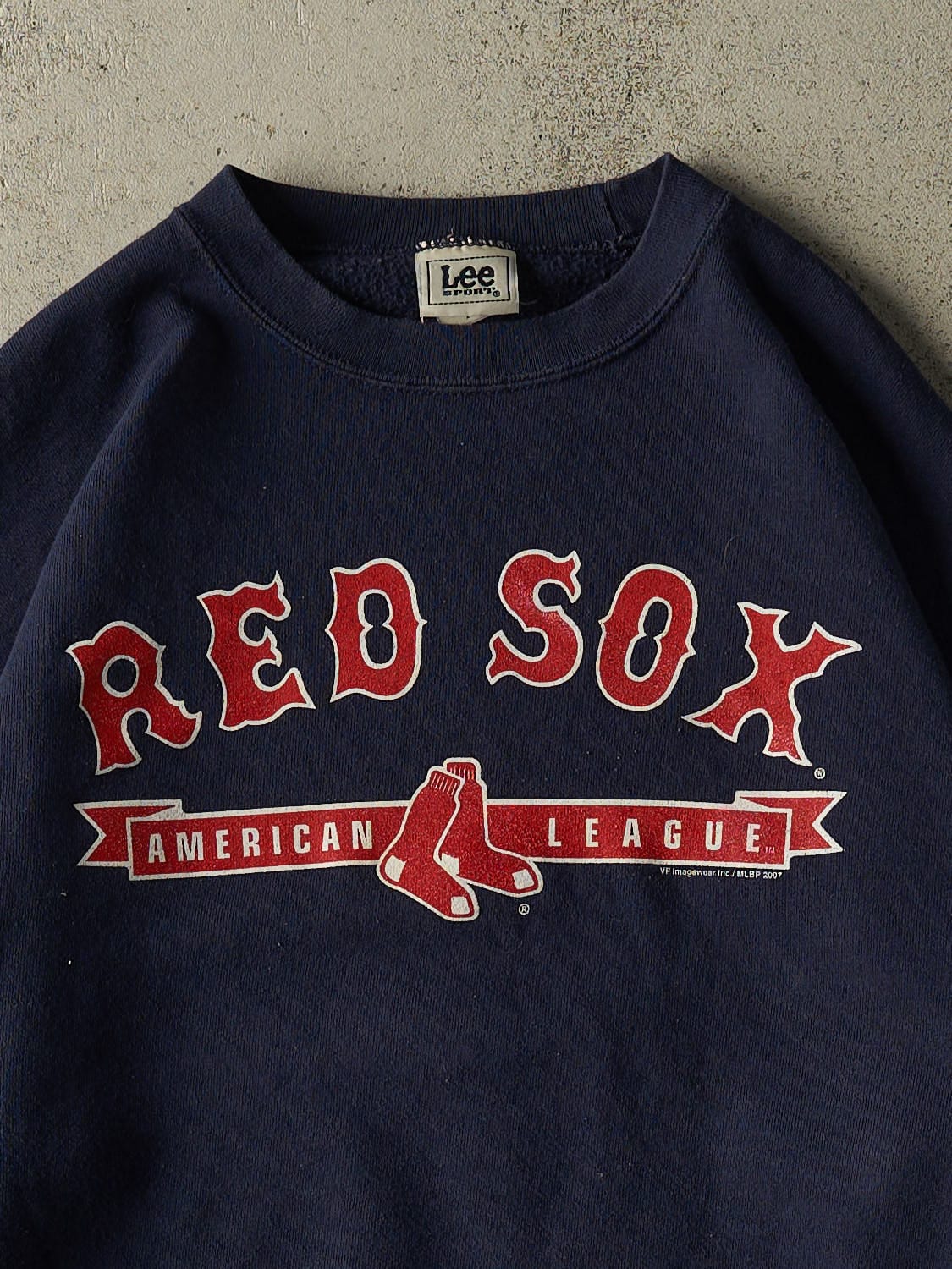 Vintage 07' Navy Blue Boston Red Sox Crewneck (XL)