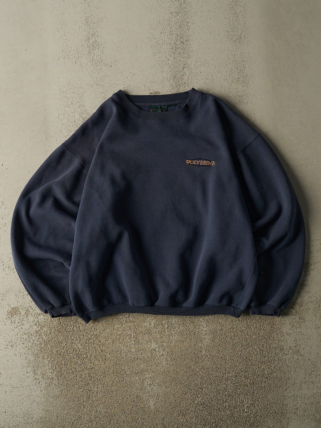 Vintage 90s Navy Blue Wolverine Crewneck (L)