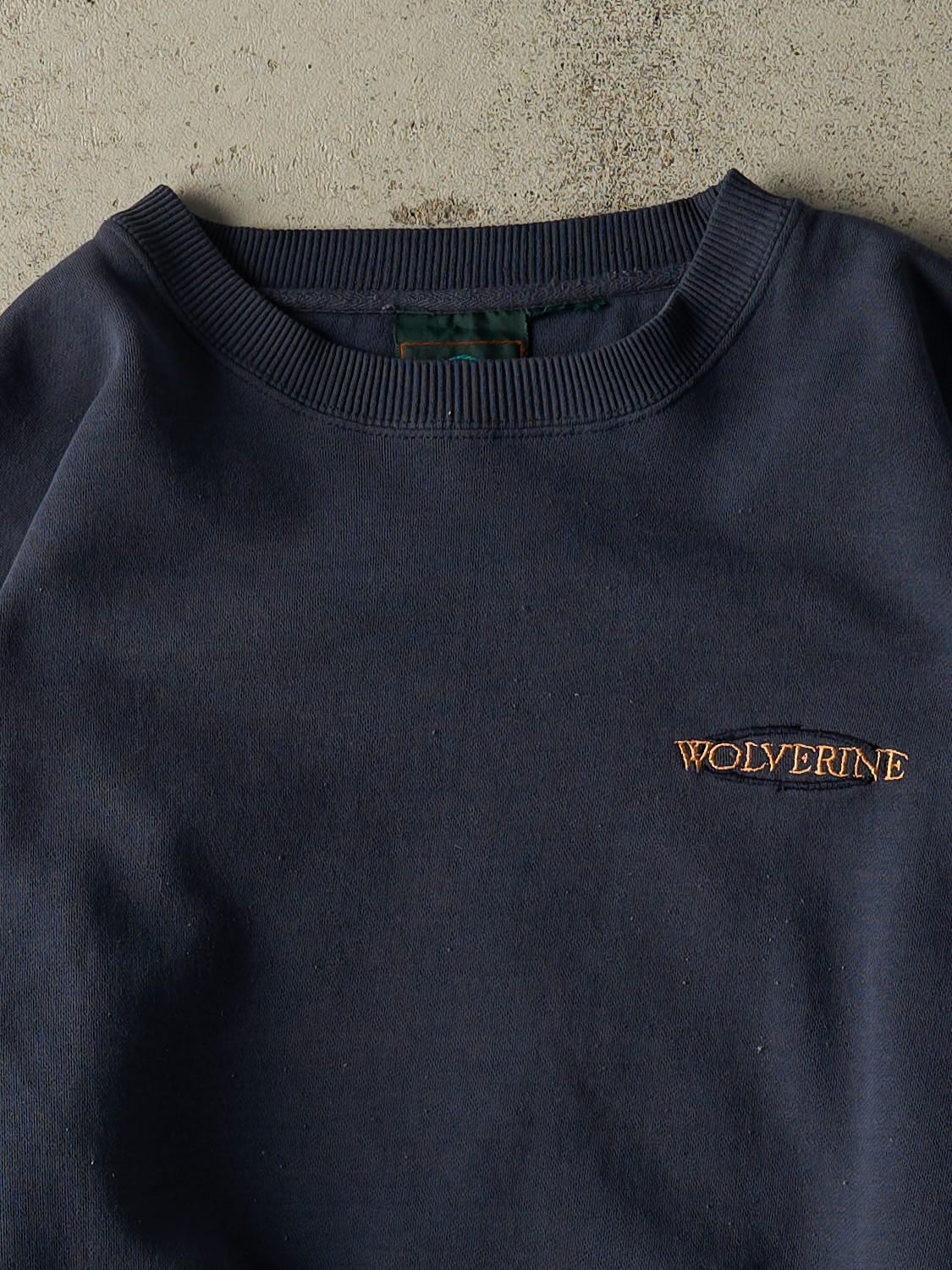 Vintage 90s Navy Blue Wolverine Crewneck (L)