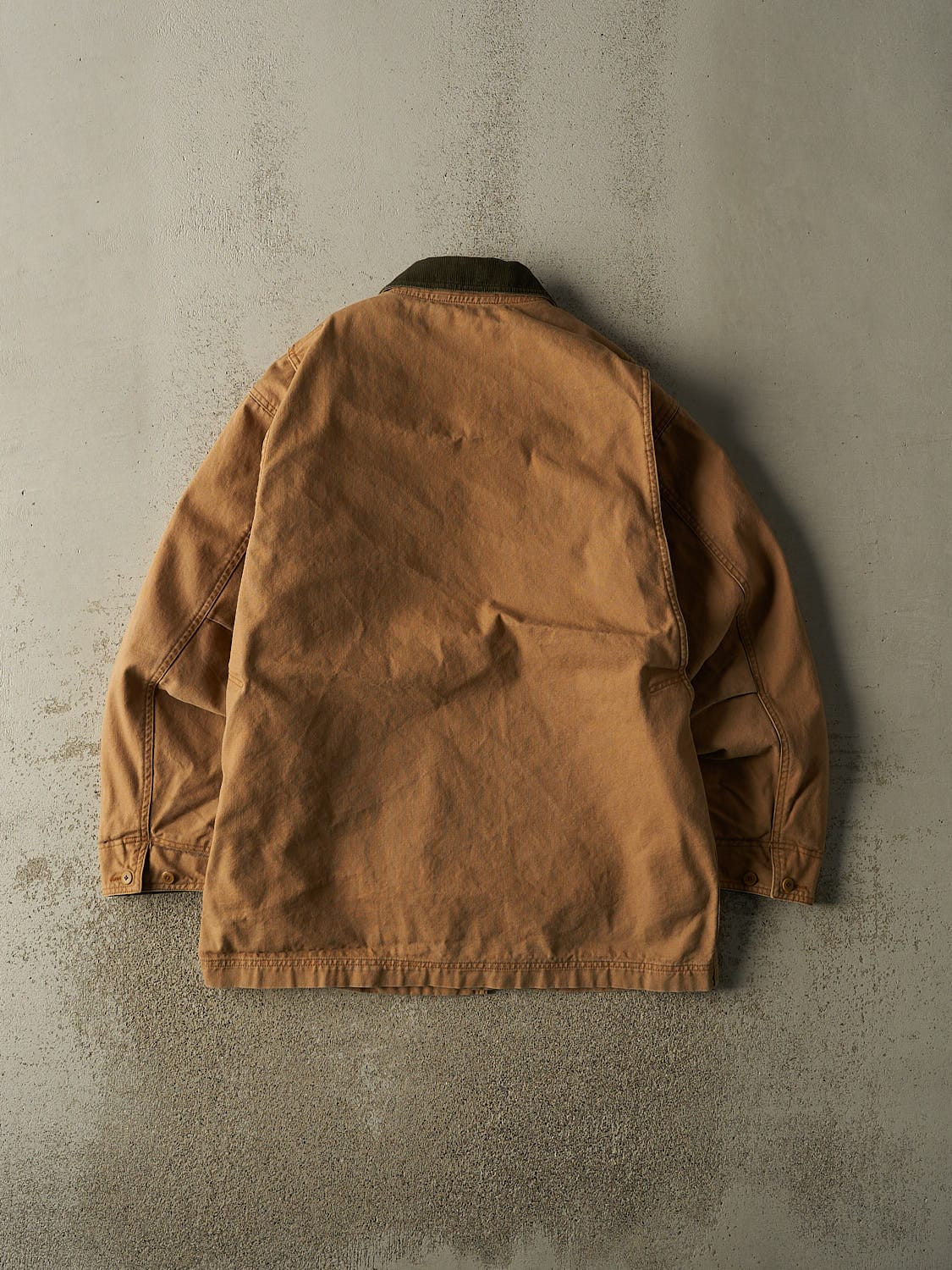 Vintage 90s Camel LL Bean Flannel Lined Chore Jacket (M/L)