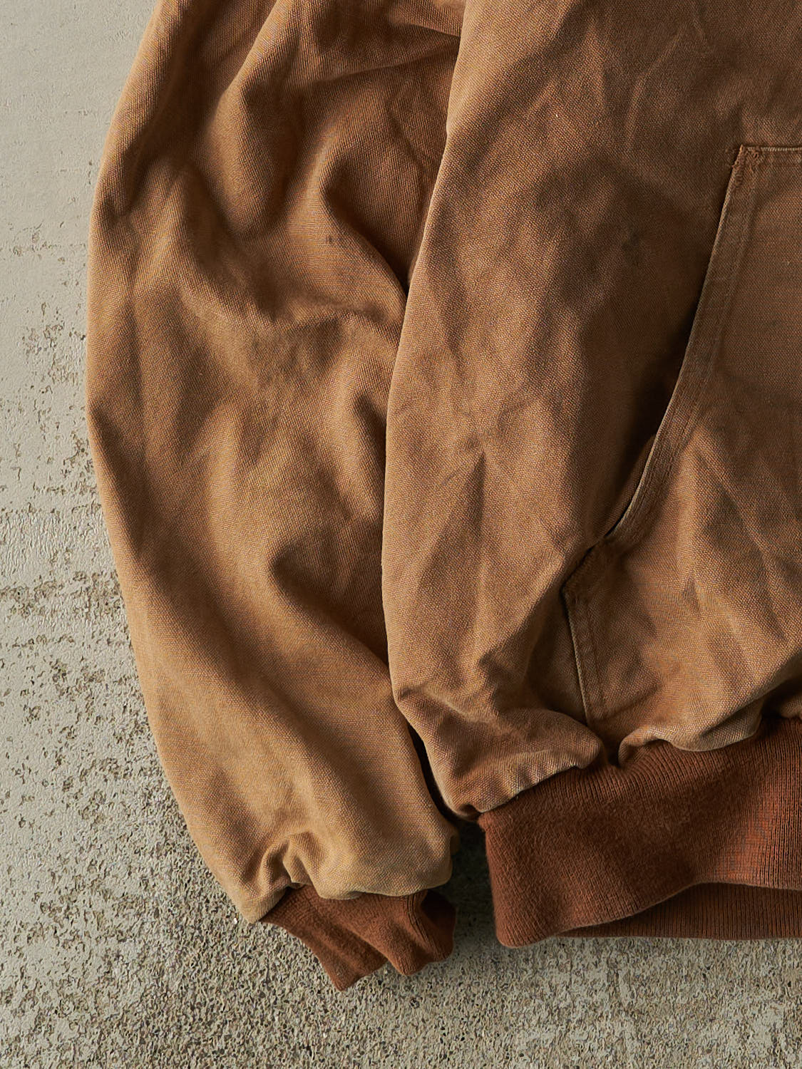 Vintage 90s Camel Carhartt Flannel Lined Hooded Active Jacket (XL)
