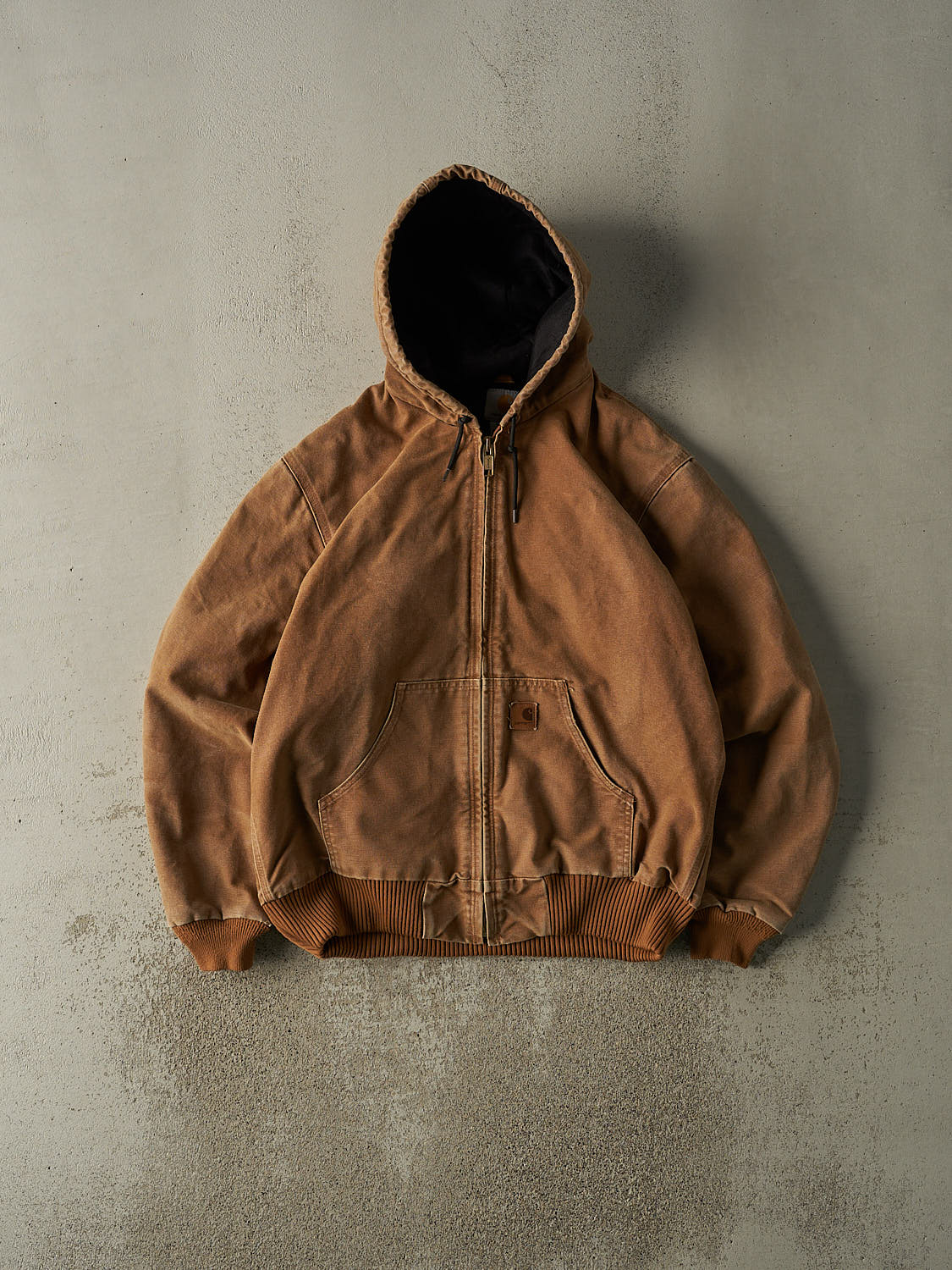 Vintage Y2K Camel Carhartt Hooded Active Jacket (M/L)