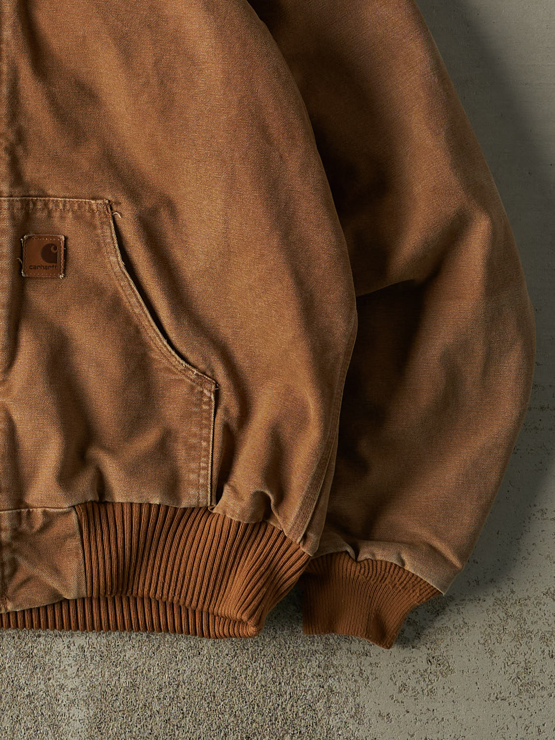 Vintage Y2K Camel Carhartt Hooded Active Jacket (M/L)