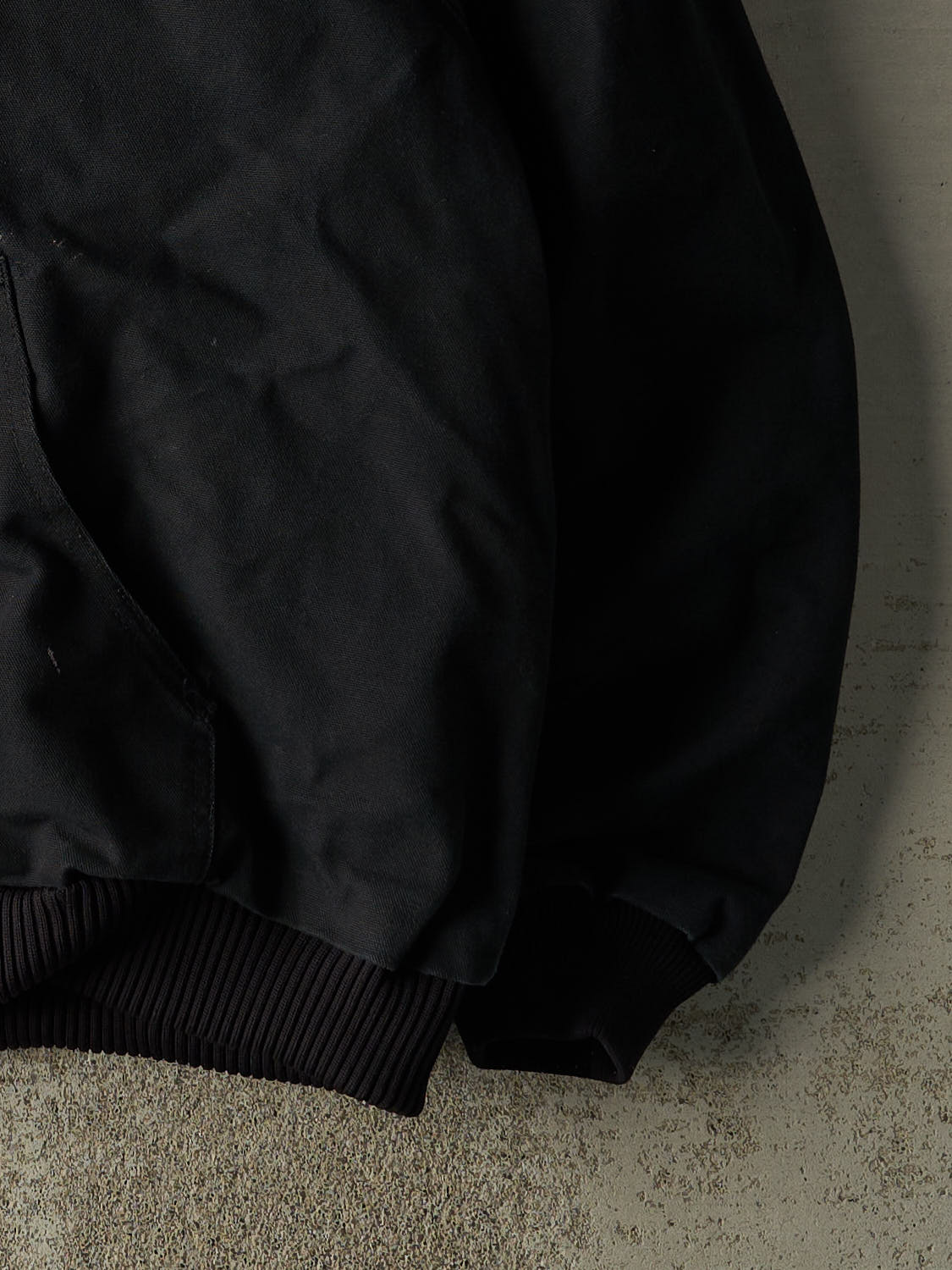 Vintage Y2K Black Carhartt Hooded Active Jacket (XL/XXL)