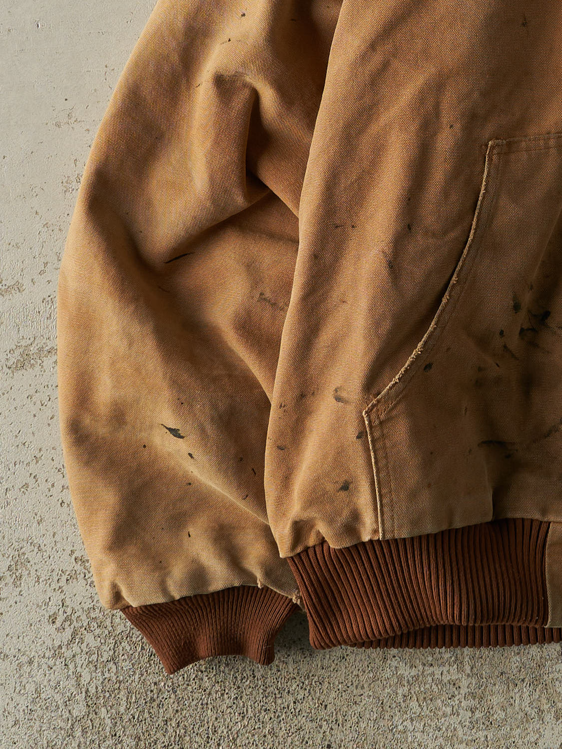 Vintage 90s Camel Carhartt Hooded Active Jacket (L/XL)