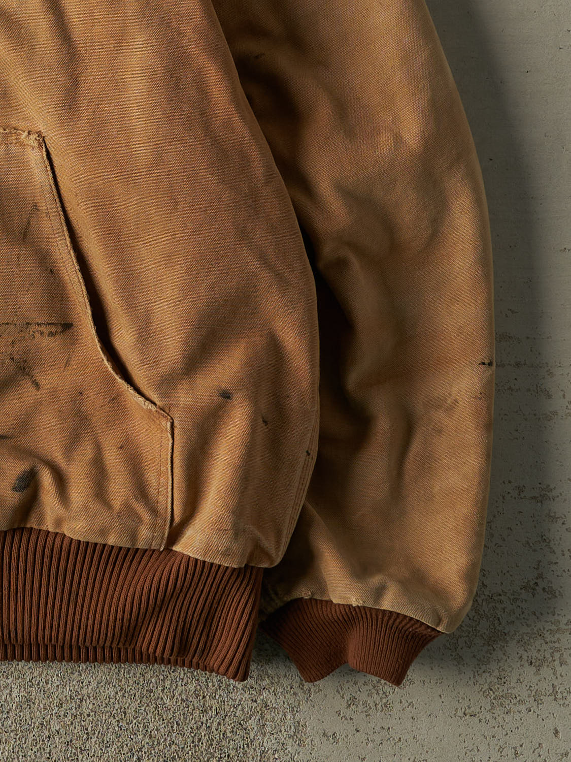 Vintage 90s Camel Carhartt Hooded Active Jacket (L/XL)