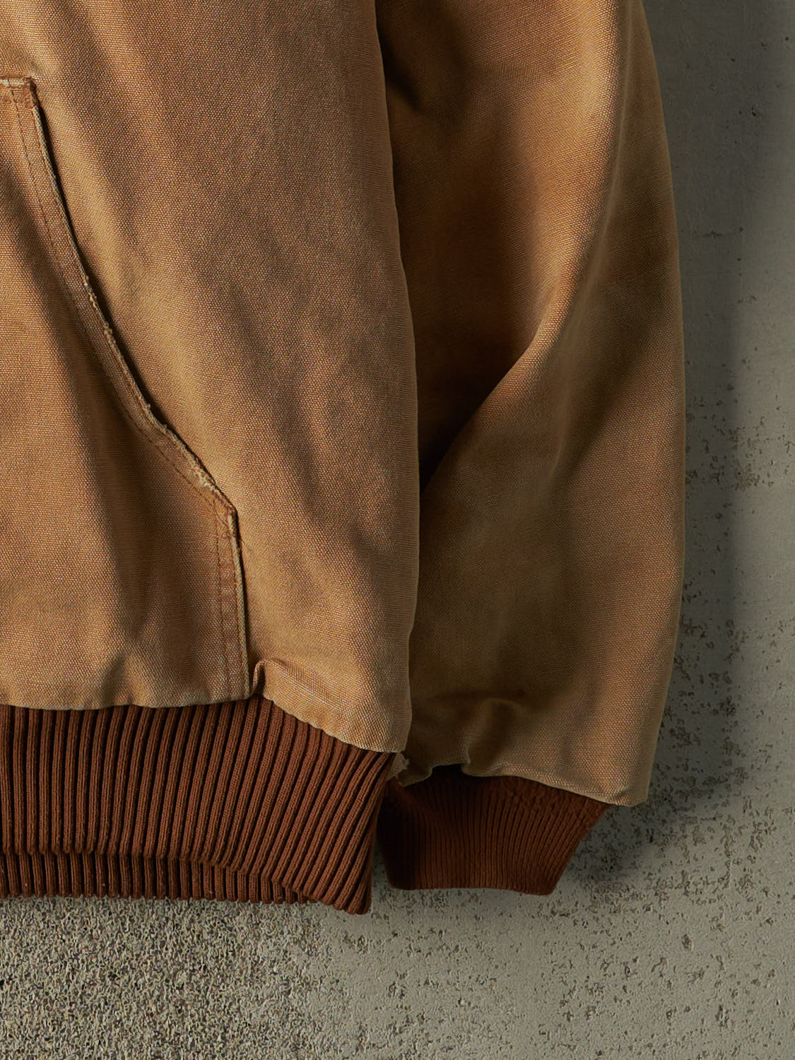 Vintage 90s Beige Carhartt Hooded Active Jacket (XL/XXL)