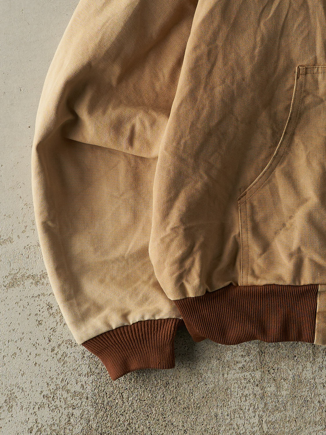 Vintage 90s Beige Carhartt Hooded Active Jacket (L)
