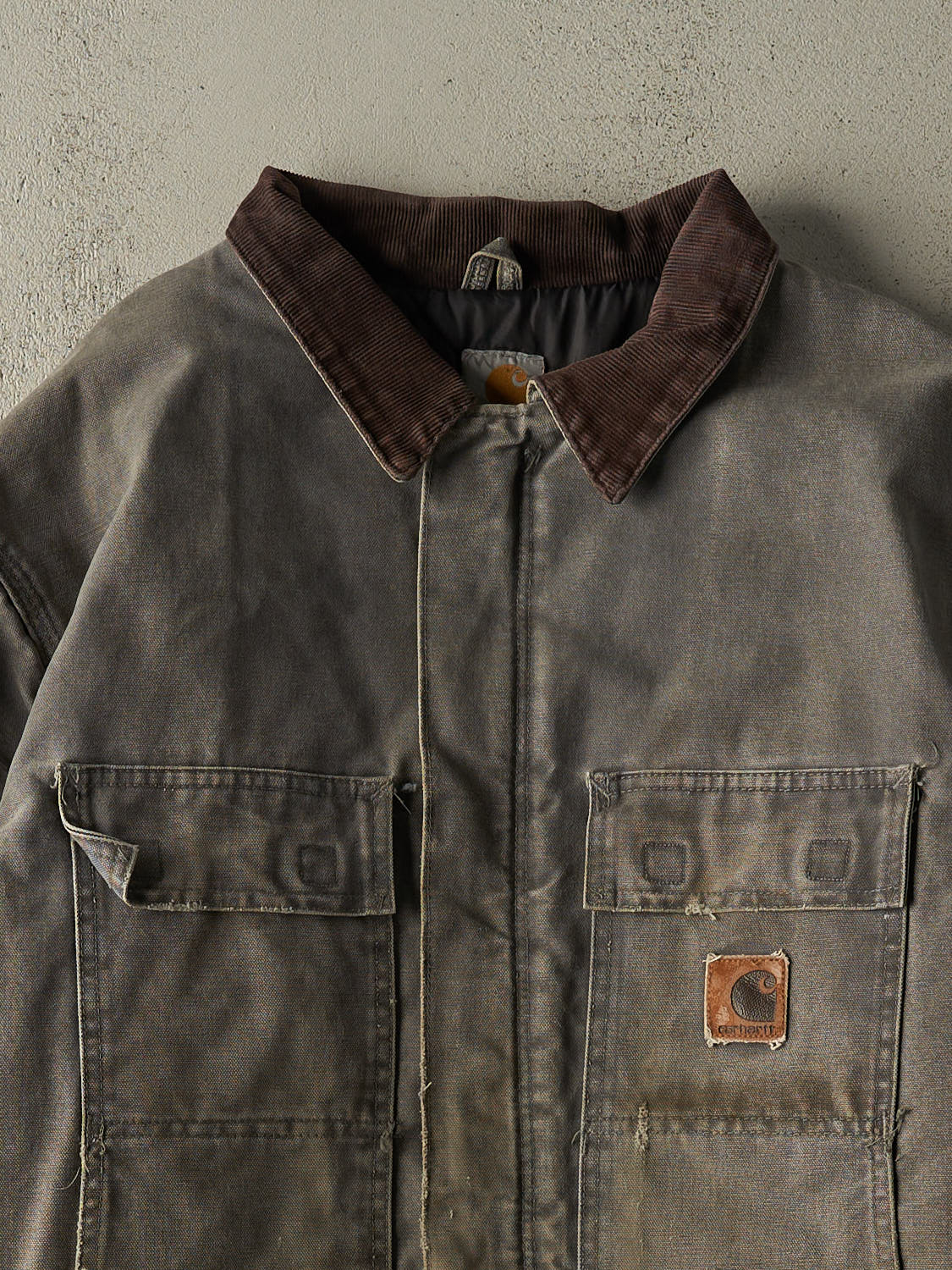 Vintage 90s Slate Grey Carhartt Arctic Jacket (XL)