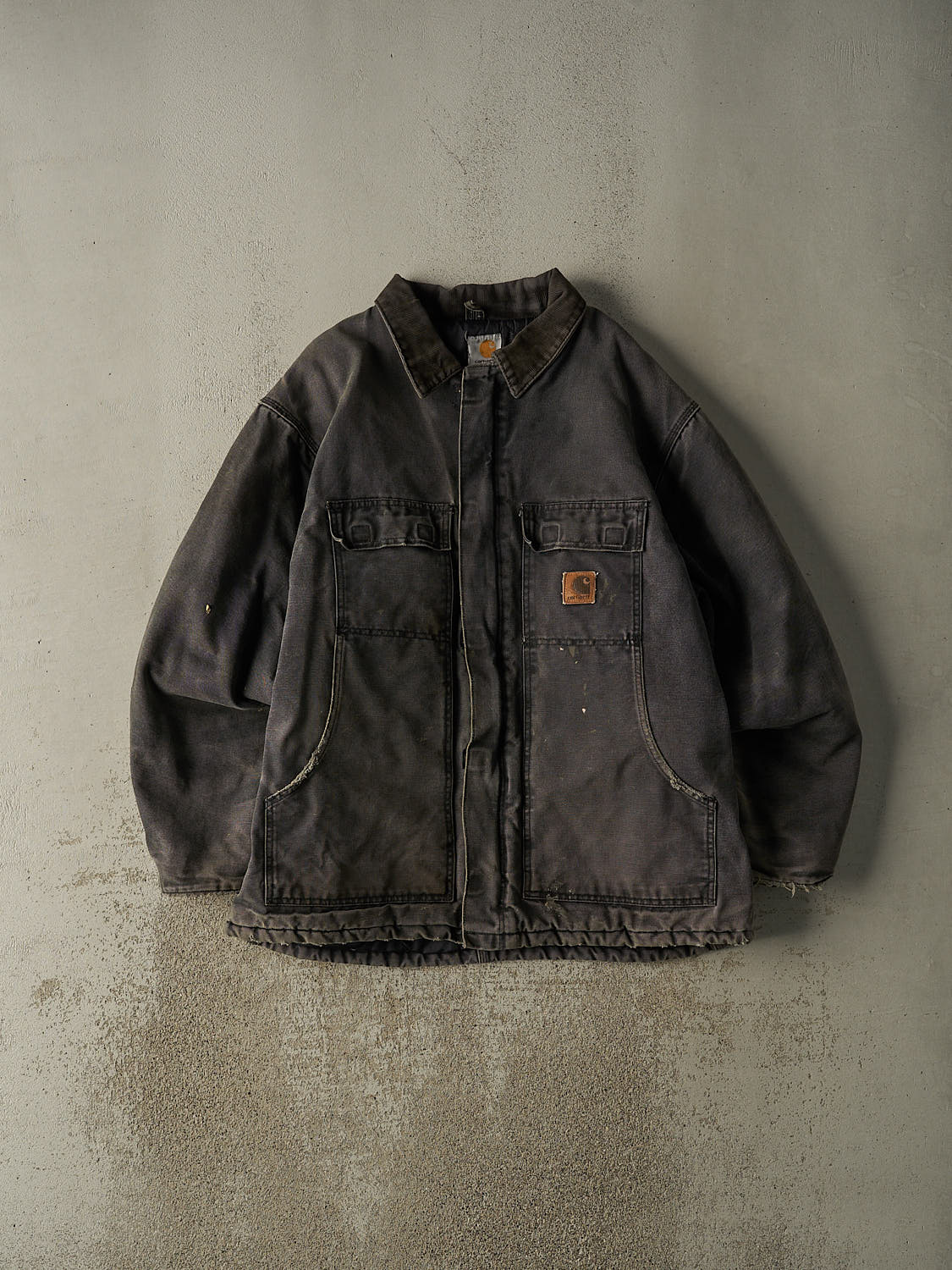 Vintage 90s Faded Black Carhartt Arctic Jacket (XL)