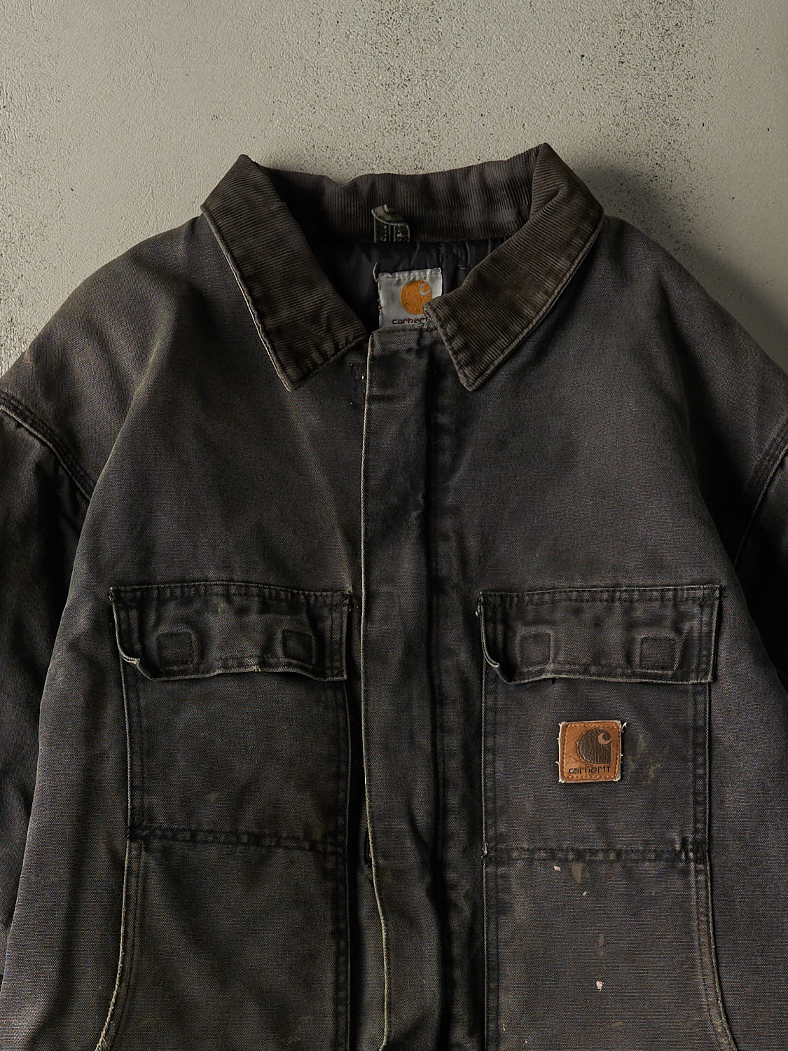 Vintage 90s Faded Black Carhartt Arctic Jacket (XL)