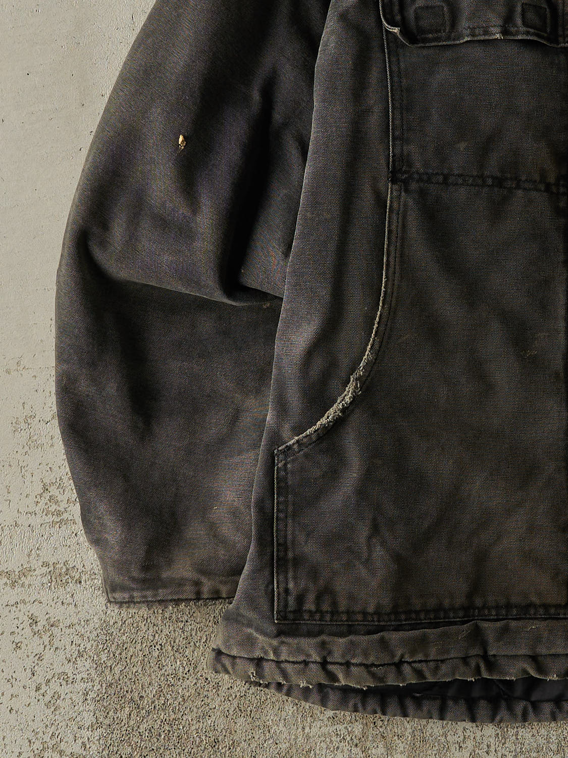 Vintage 90s Faded Black Carhartt Arctic Jacket (XL)