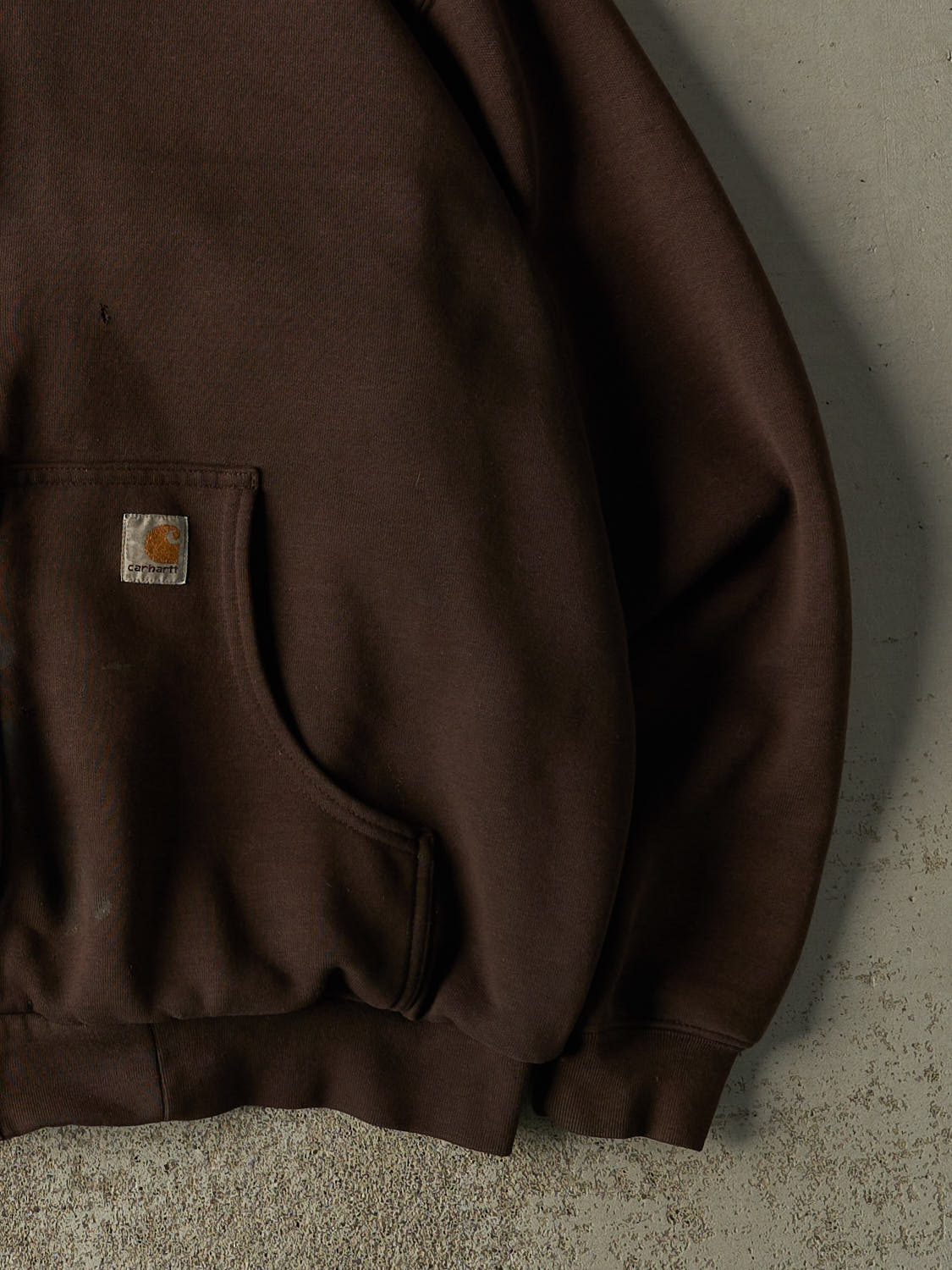 Vintage 90s Brown Carhartt Heavyweight Zip Up Hoodie (XL)