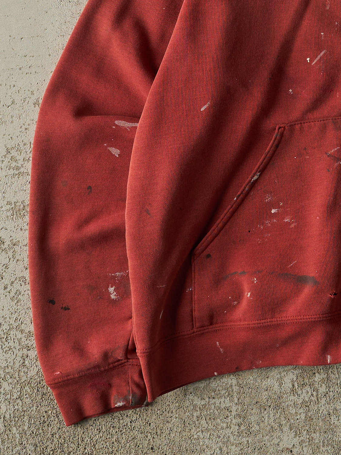 Vintage Y2K Sun Faded Red Carhartt Zip Up Hoodie (L/XL)