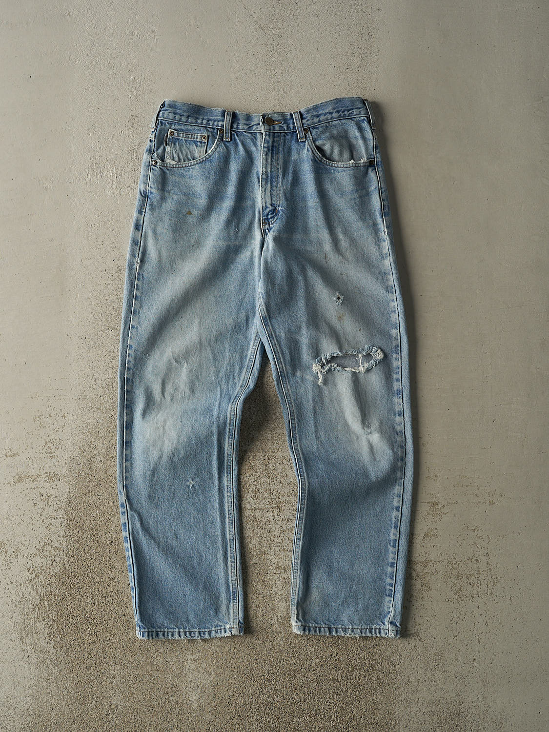 Vintage 90s Light Wash Carhartt Jeans (33x30.5)