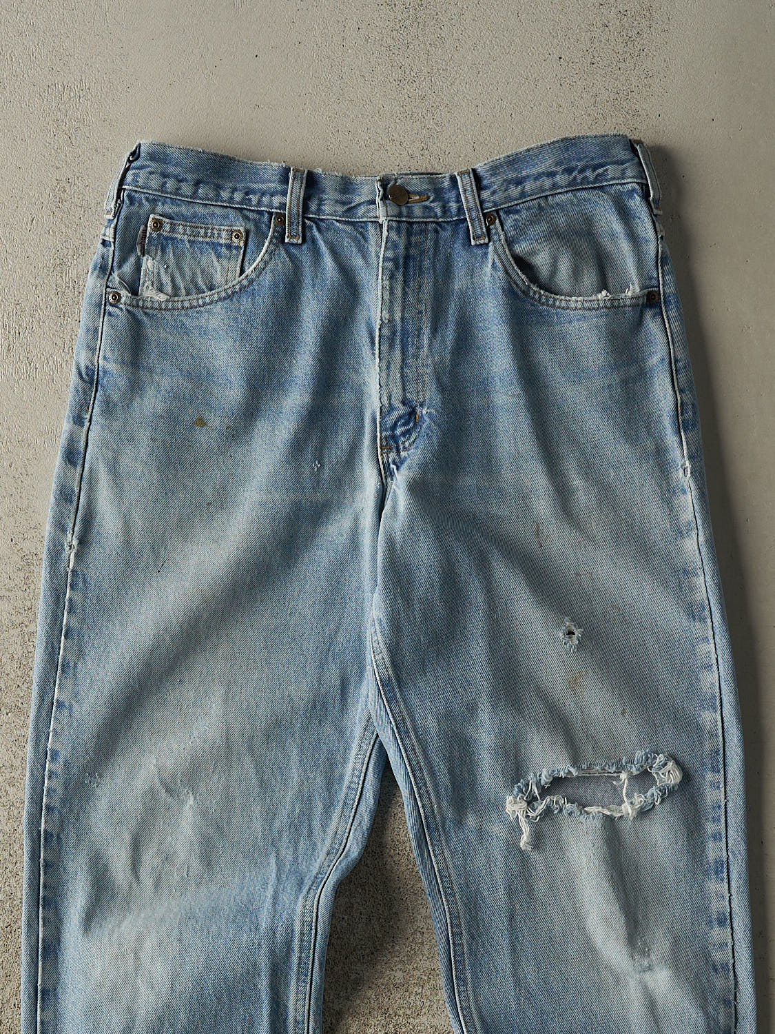 Vintage 90s Light Wash Carhartt Jeans (33x30.5)