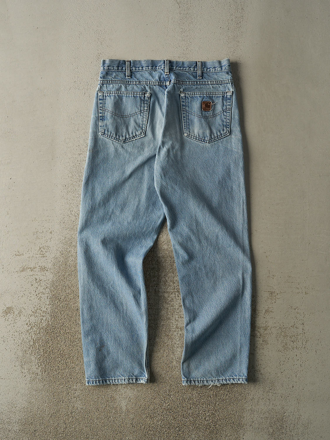 Vintage 90s Light Wash Carhartt Jeans (33x30.5)