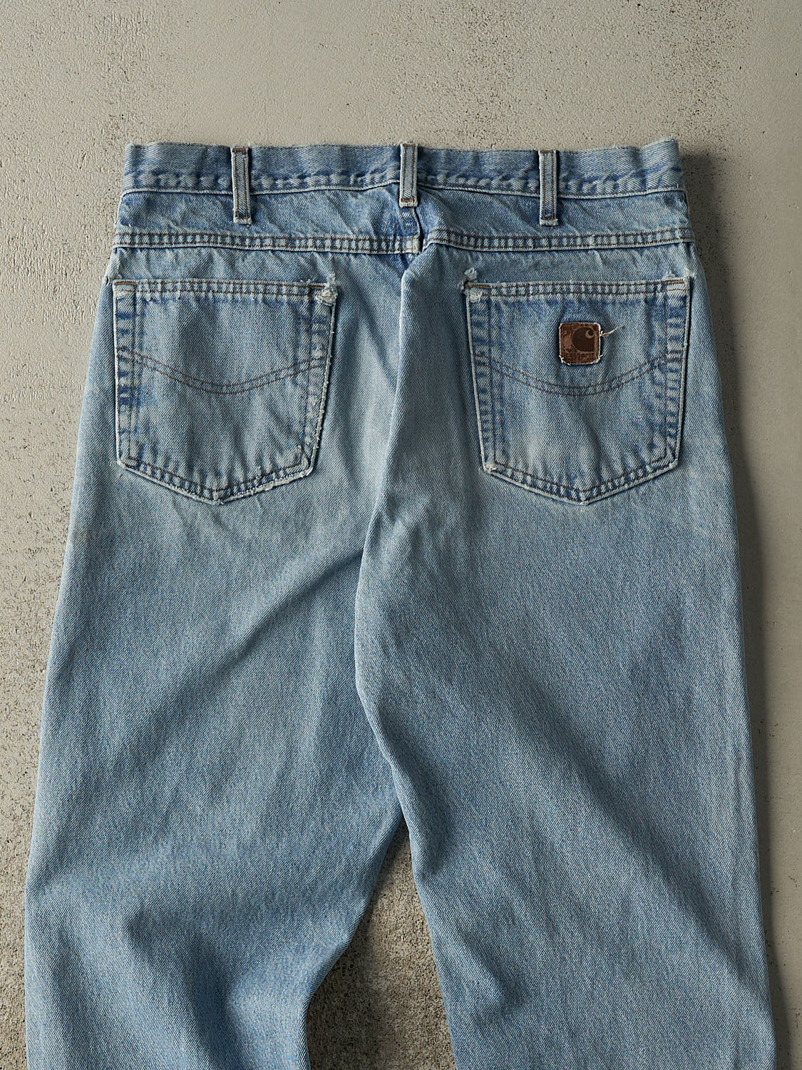 Vintage 90s Light Wash Carhartt Jeans (33x30.5)