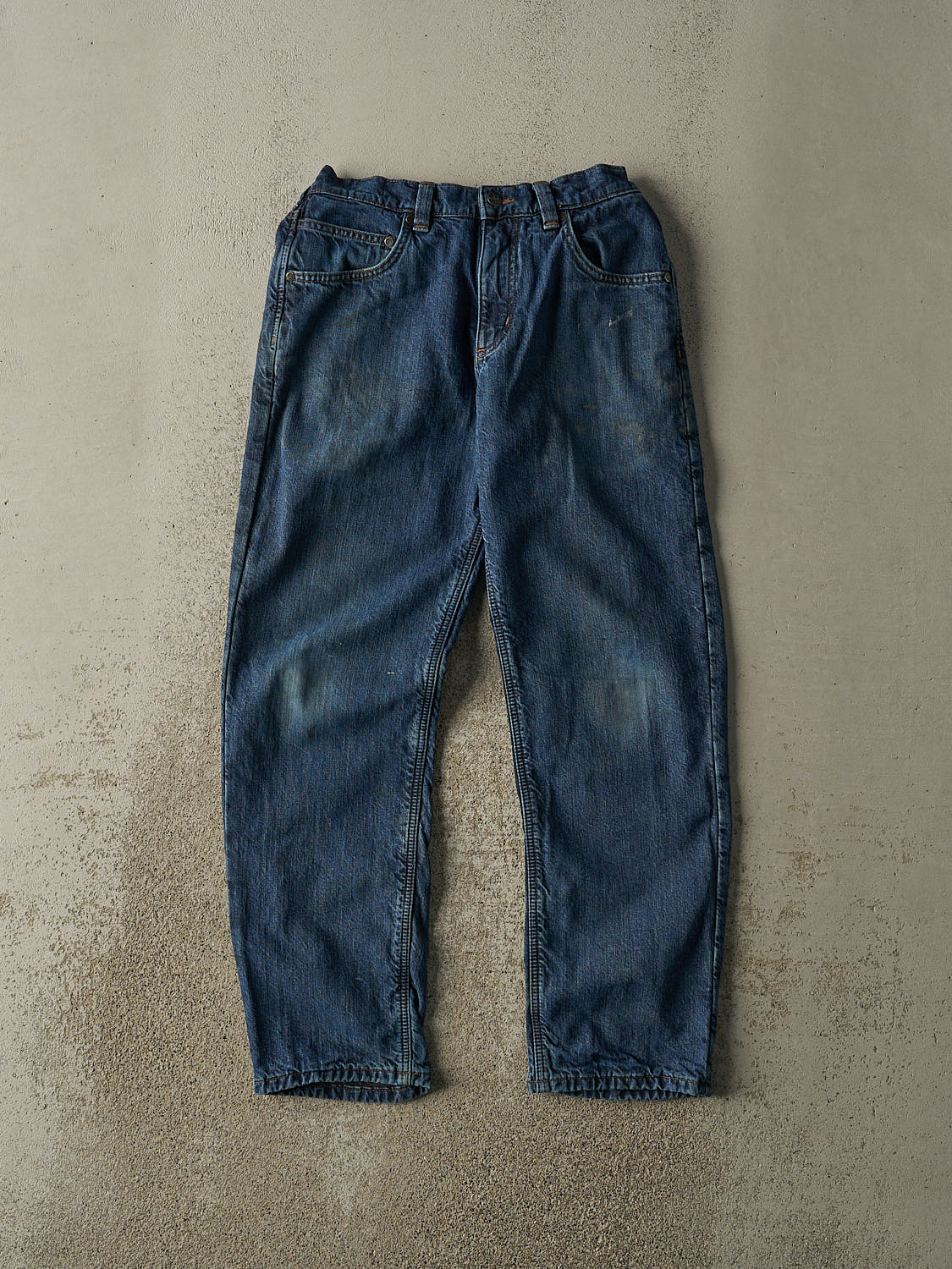 Vintage Y2K Dark Wash Carhartt Flannel Lined Jeans (29x30)