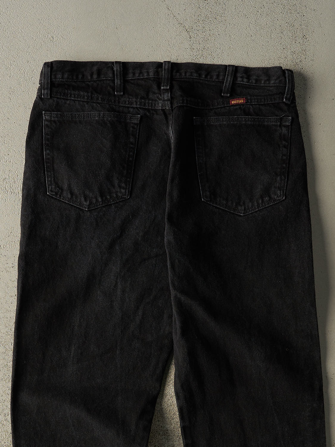 Vintage 90s Black Rustler Denim Pants (35x34)