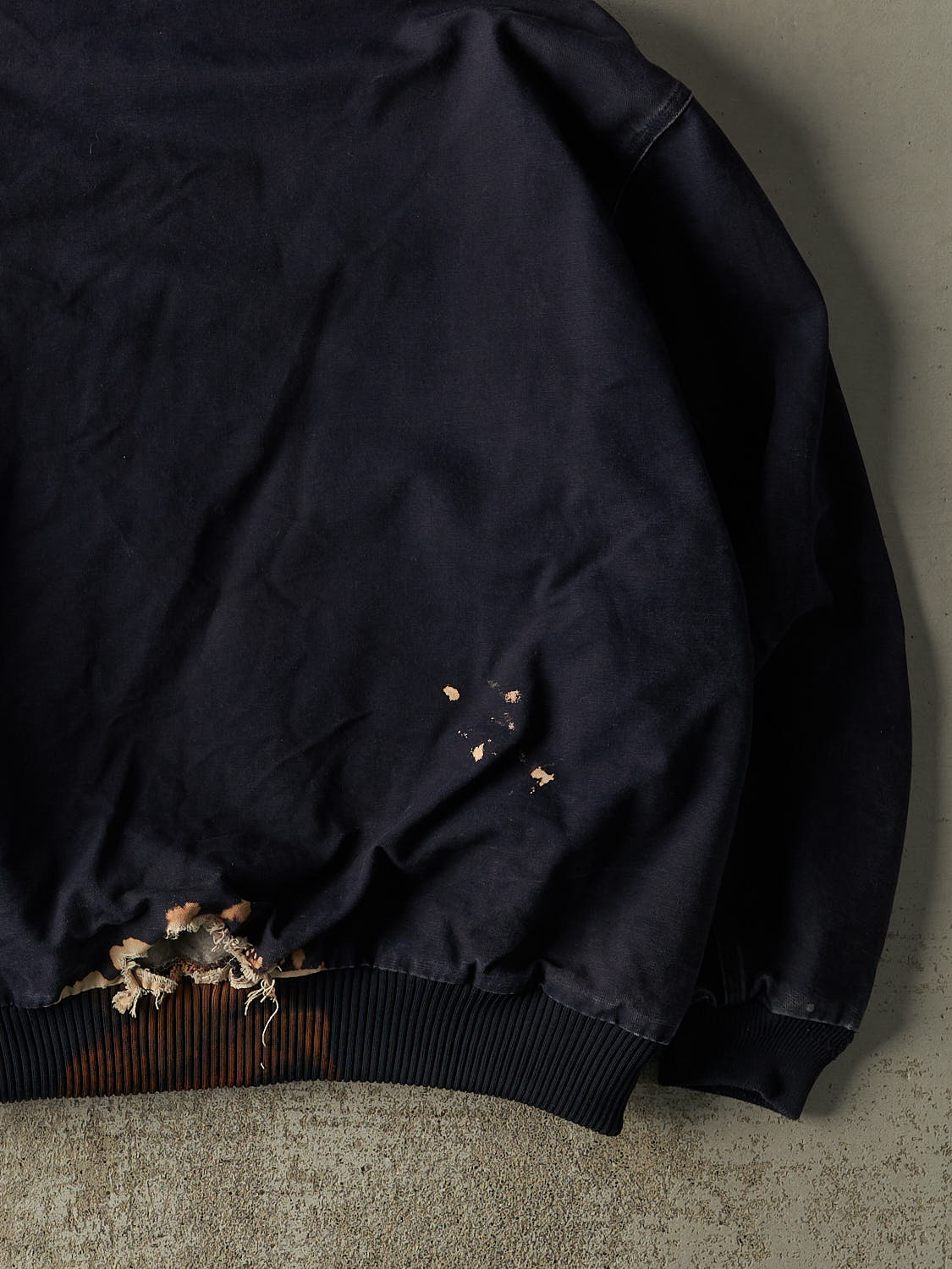 Vintage 90s Sun Faded Navy Carhartt Hooded Active Jacket (XL)