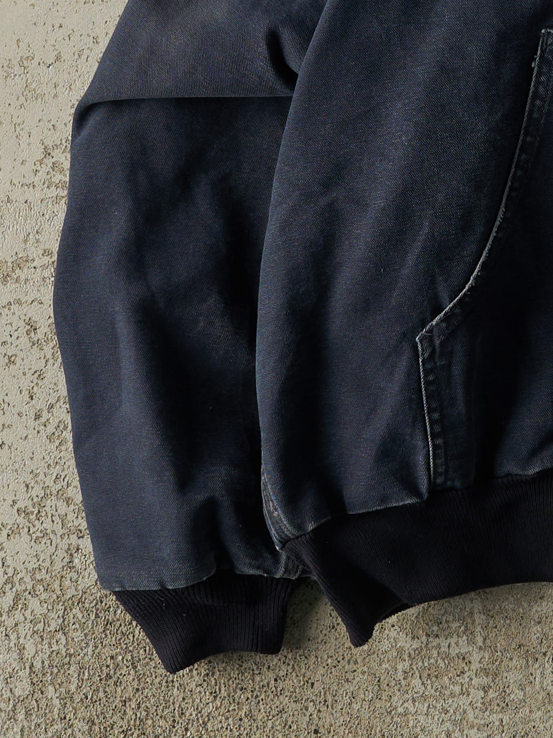 Vintage 90s Sun Faded Navy Carhartt Hooded Active Jacket (L/XL)