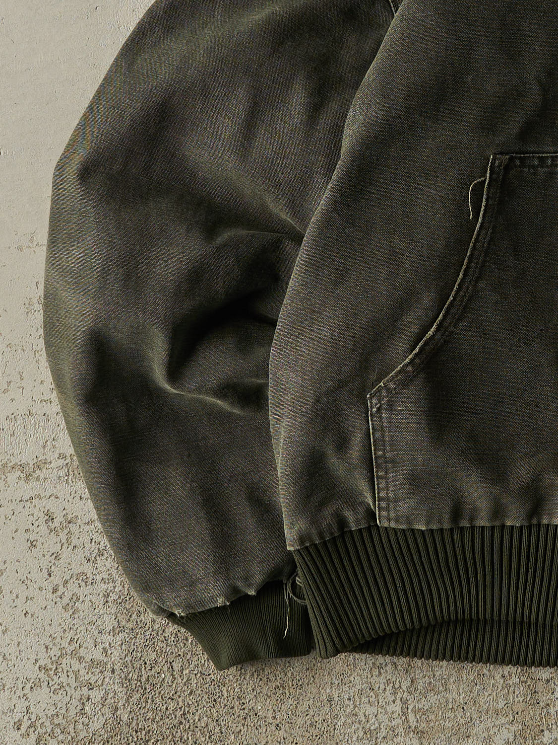 Vintage Y2K Sun Faded Green Carhartt Hooded Active Jacket (L)