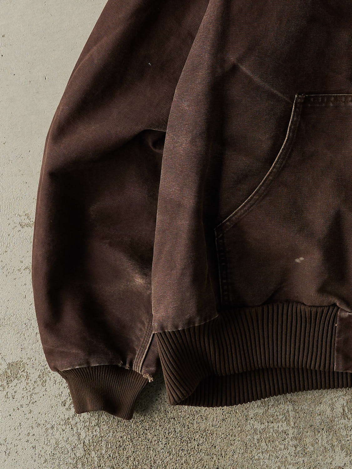 Vintage Y2K Brown Carhartt Hooded Active Jacket (XXL)