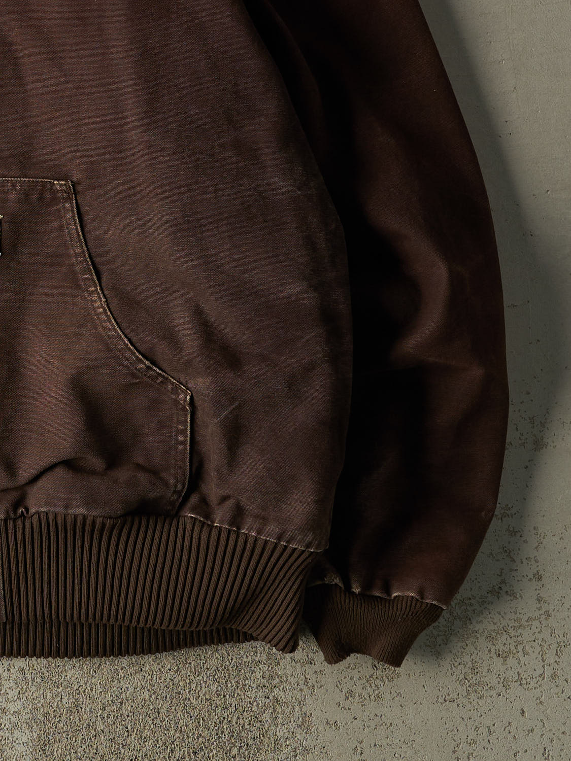 Vintage Y2K Brown Carhartt Hooded Active Jacket (XXL)