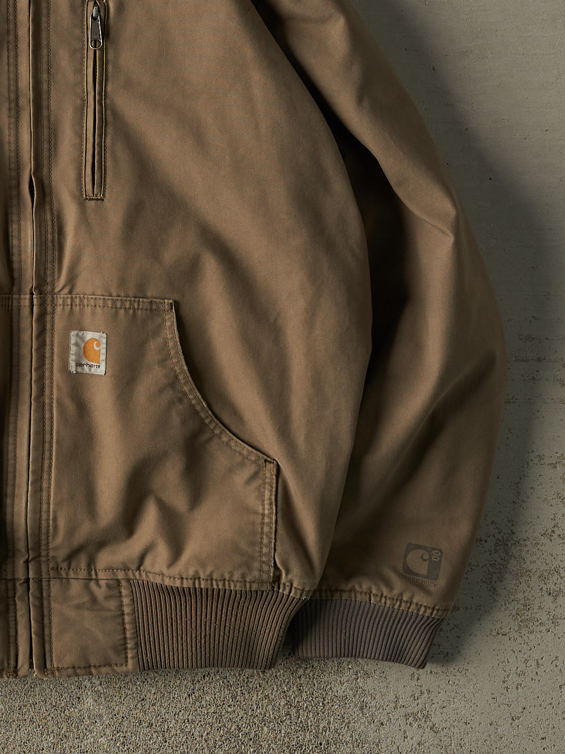 Vintage Y2K Beige Carhartt Hooded Jacket (M/L)