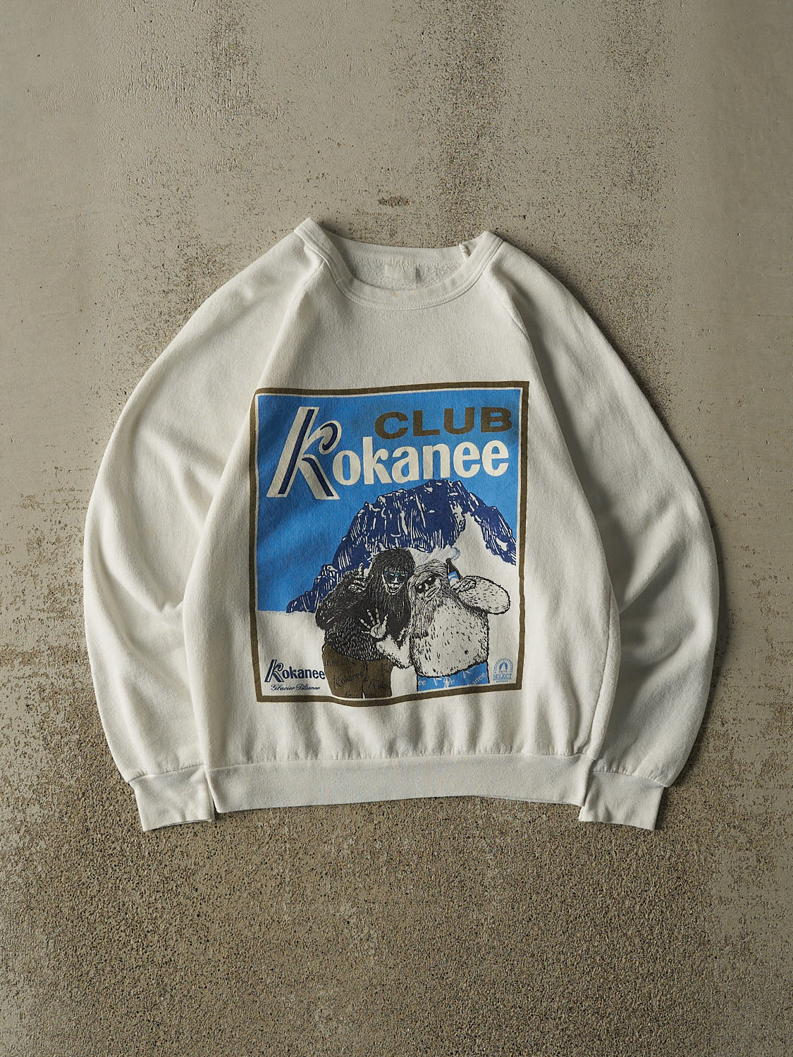 Vintage 80s White Club Kokanee Crewneck (XS)