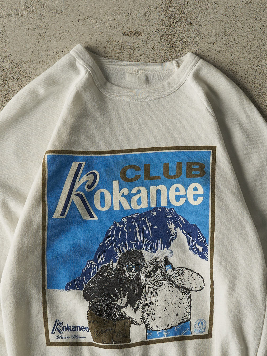 Vintage 80s White Club Kokanee Crewneck (XS)