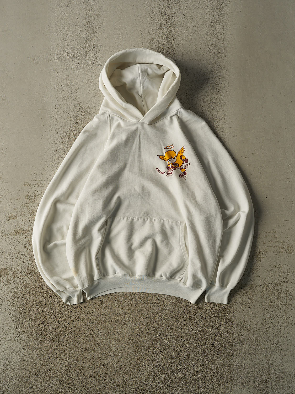 Vintage 90s White St. Albert Saints Hoodie (M)