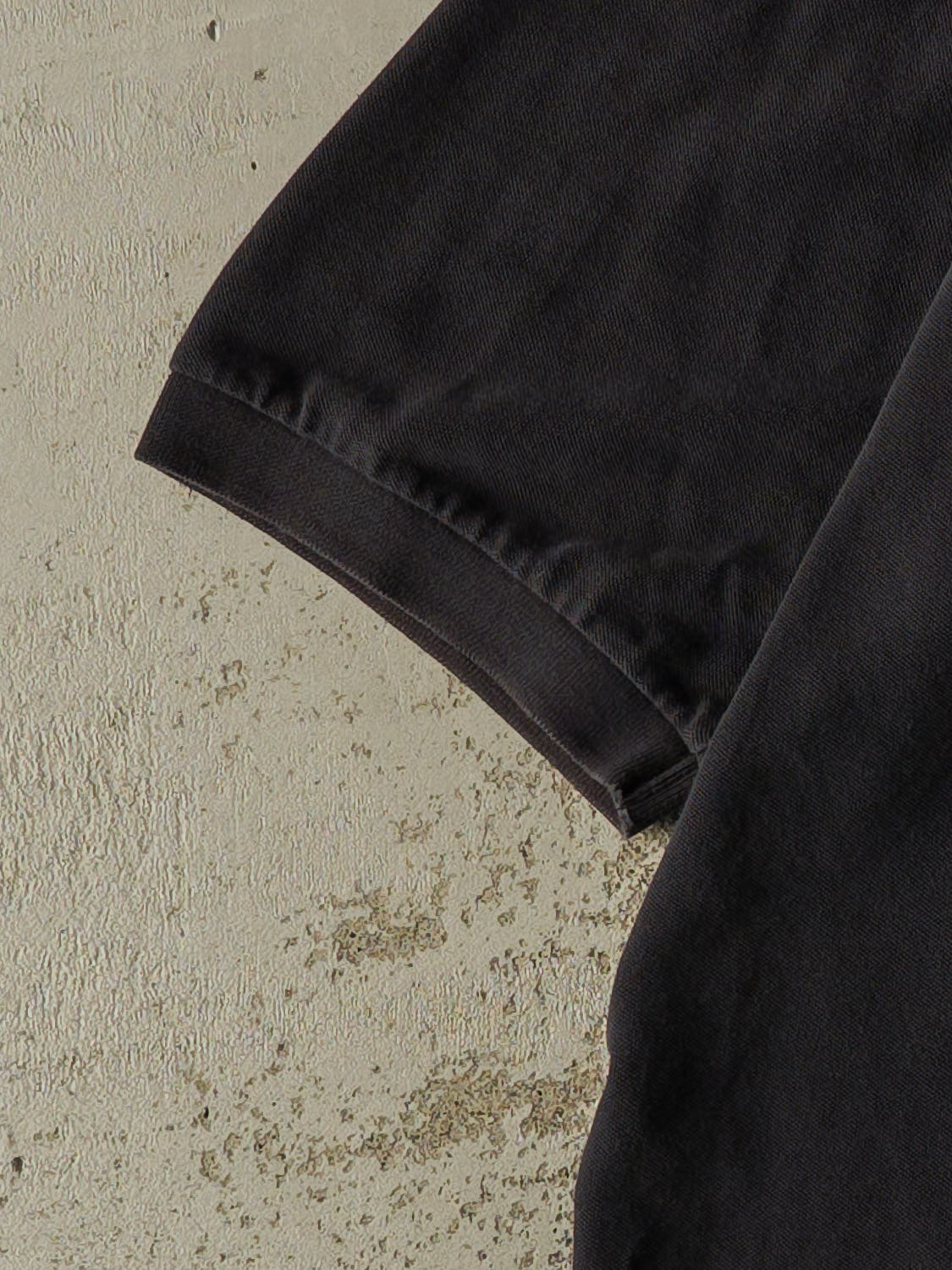 Vintage Y2K Faded Black Nike Embroidered Quarter Button Tee (L/XL)