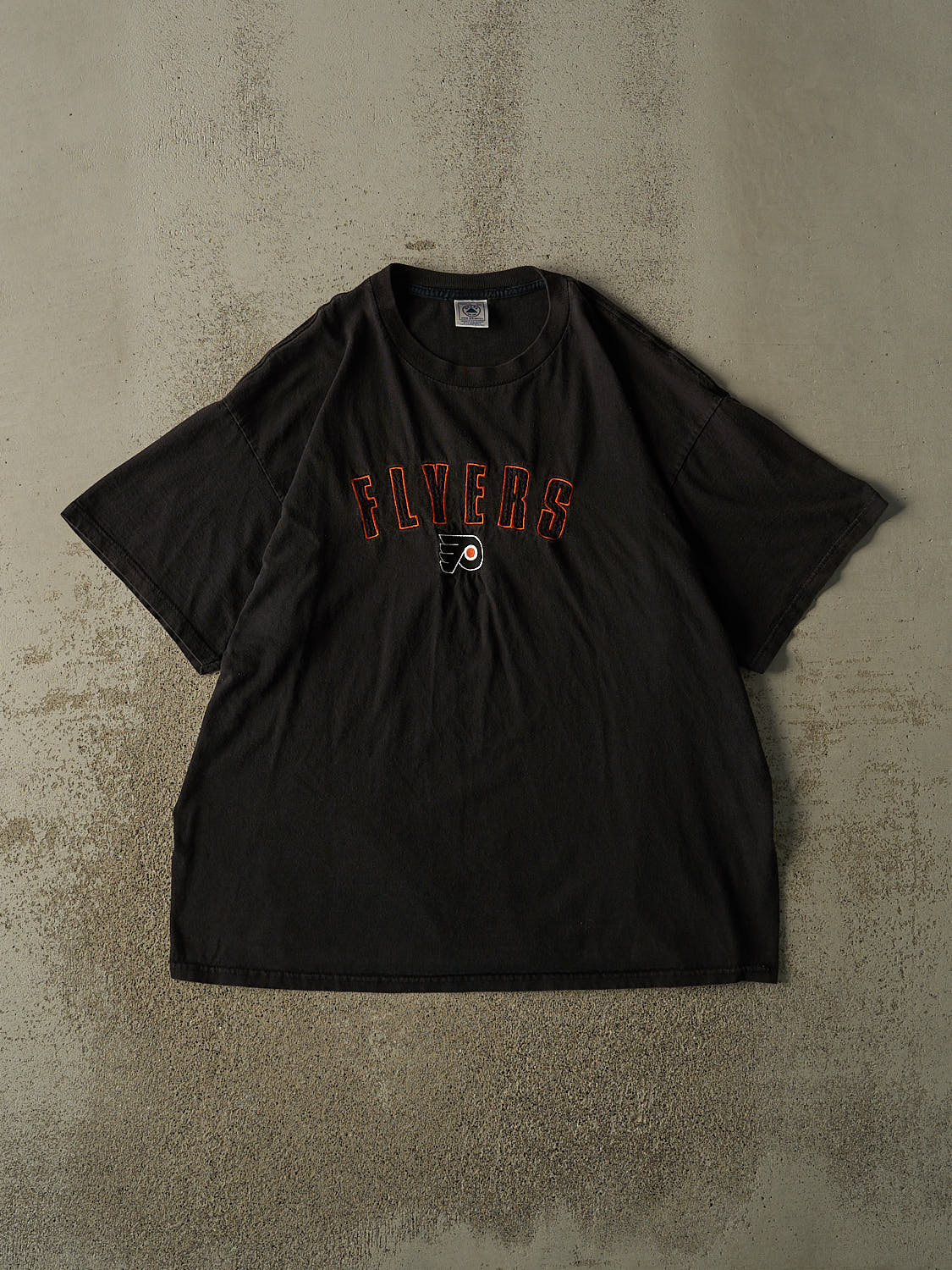 Vintage 90s Faded Black Philadelphia Flyers Tee (XL/XXL)