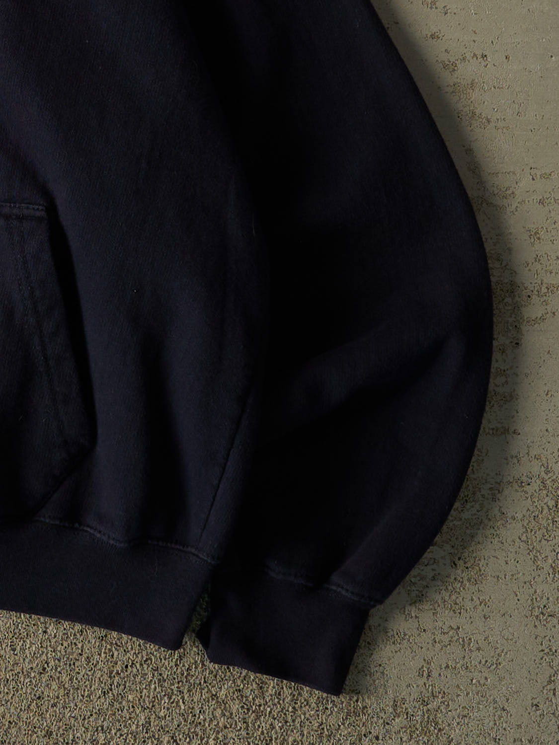 Vintage 90s Navy Blue Naples Embroidered Zip Up Hoodie (S/M)