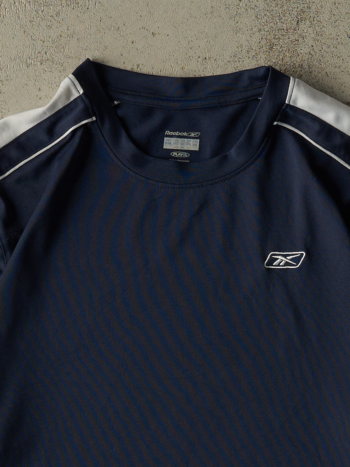 Vintage Y2K Navy Blue Reebok Athletic Tee (XL/XXL)